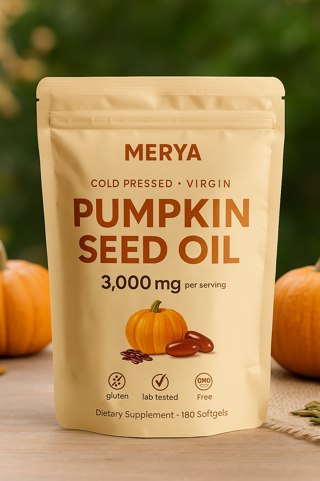 MERYA® Pumpkin Seed Oil Softgels
